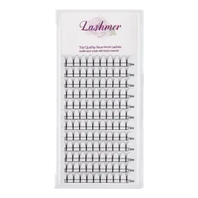 3D Long Stem premade Fans | Lashmer | B Curl