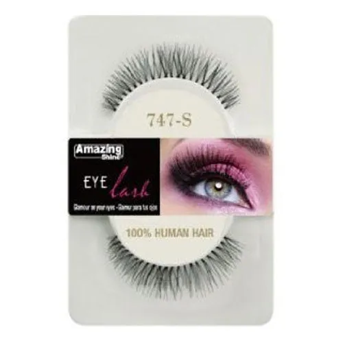 Amazing Shine Human Hair False Eyelashes 747-S