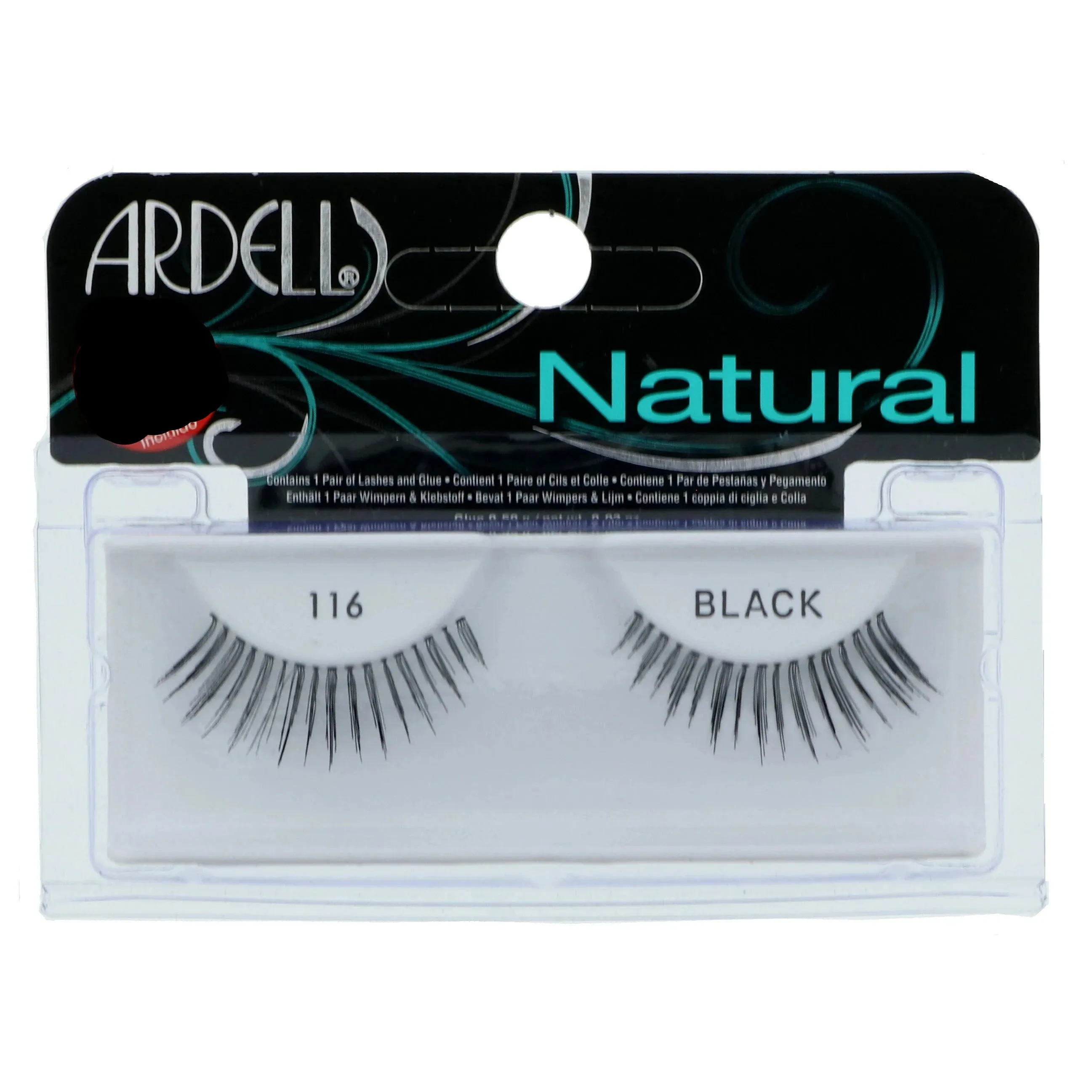 Ardell 100% Human Hair False Fashion/Natural Eye Lashes 116 Black