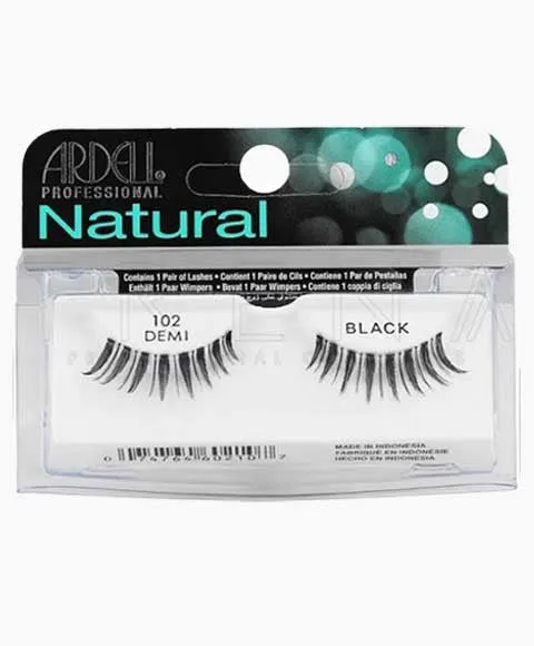 Ardell Lashes False Eyelashes Natural 102 Demi Black