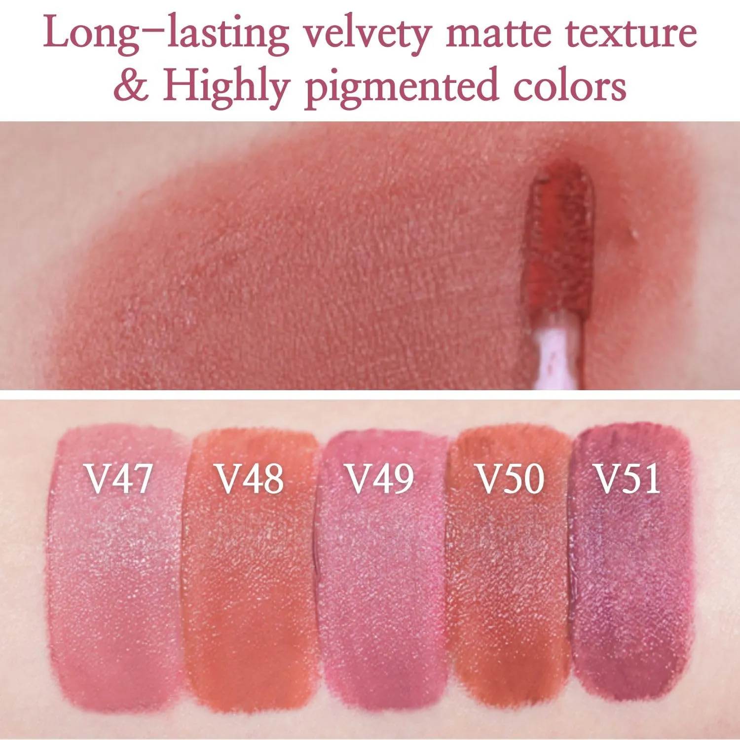 BBIA Last Velvet Tint MLBB Edition - Soft Creamy Matte Finish Lip Stain, Blur Effect & Velvety Texture, Long-Lasting, High Pigment, Non-Drying, Vegan, Korean Lip Makeup (V51 PURPLE LIFE, Pack of 1)