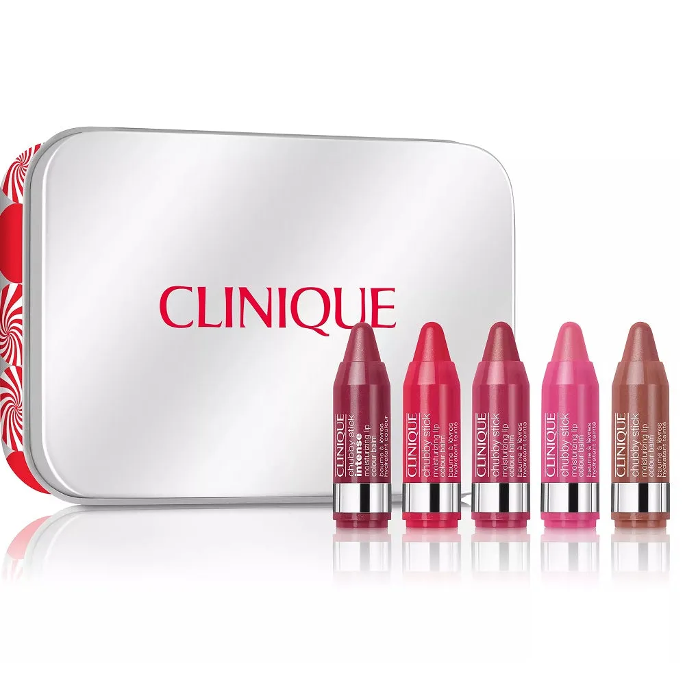 Chubby Colour zestaw Chubby Stick Moisturizing Lip Colour Balm 01 Whole Lotta Honey   02 Woppin Watermelon   03 Super Strawberry   04 Chunky Cherry   05 Broadest Berry