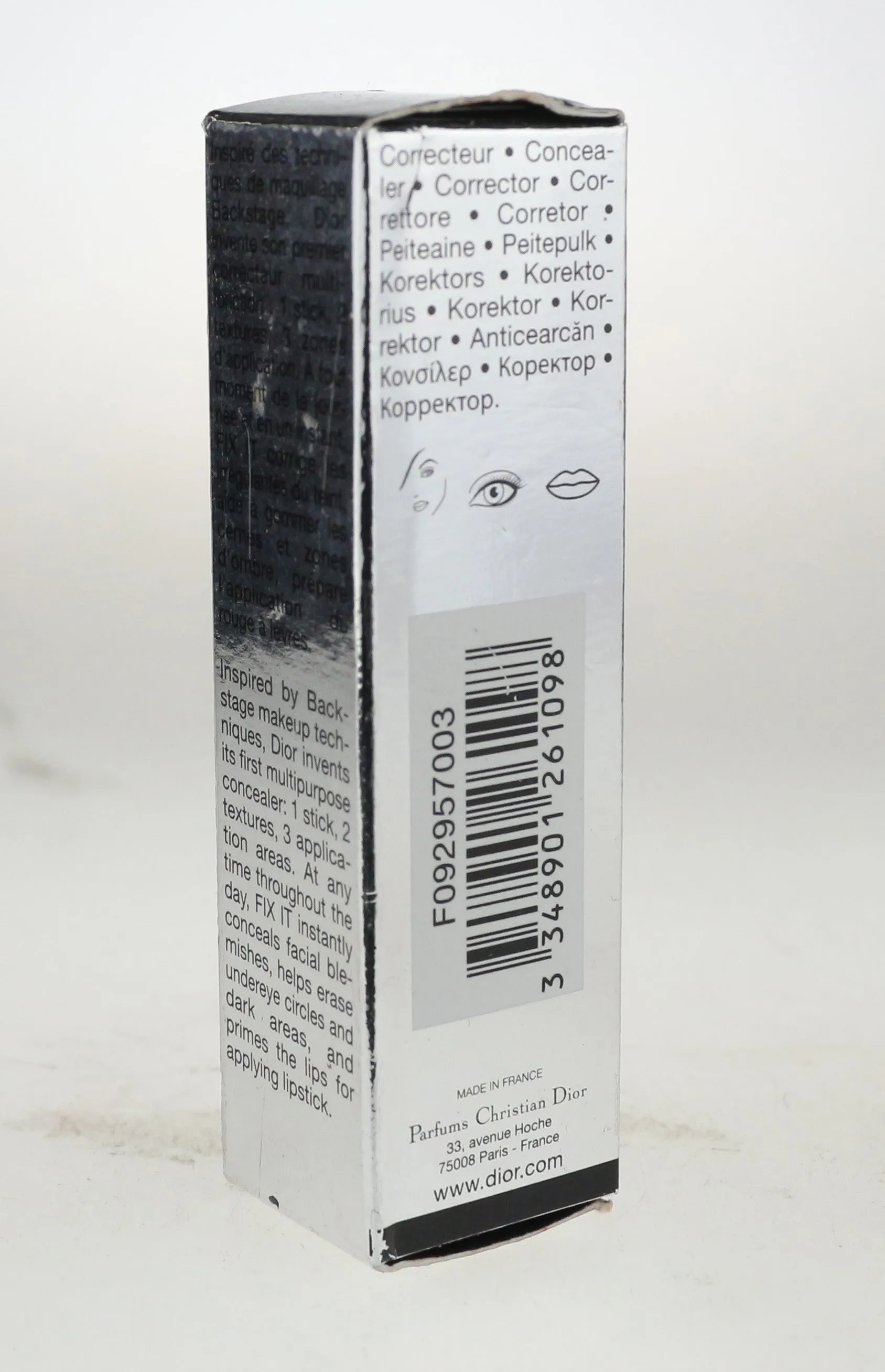 Dior Fix It Backstage Pros 2-In-1 Prime & Conceal 'Dark' 3.5g New In Damaged Box
