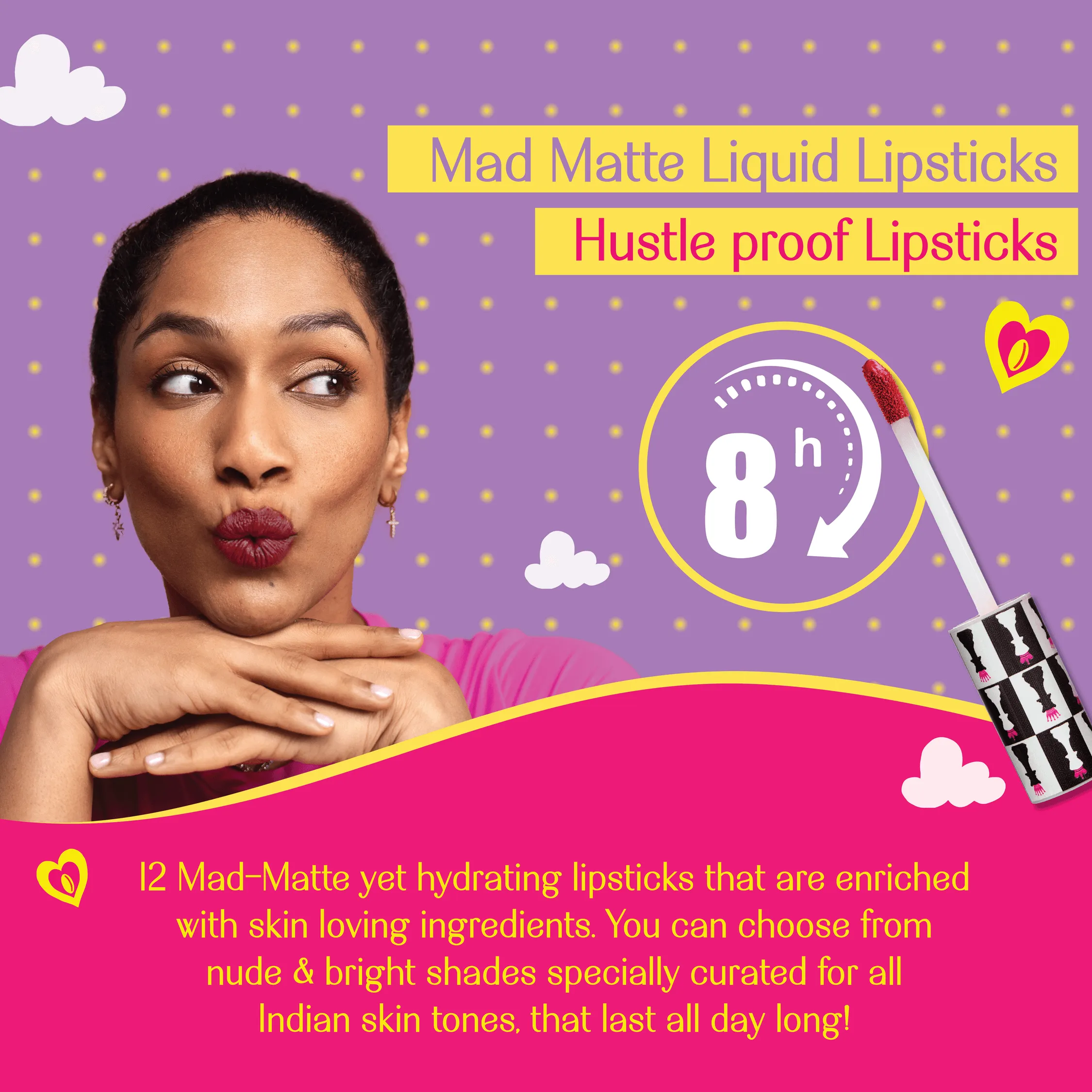 Double Star- Game On! Mad-Matte Liquid Lipstick  (Dusty Rose Pink) Transfer-proof