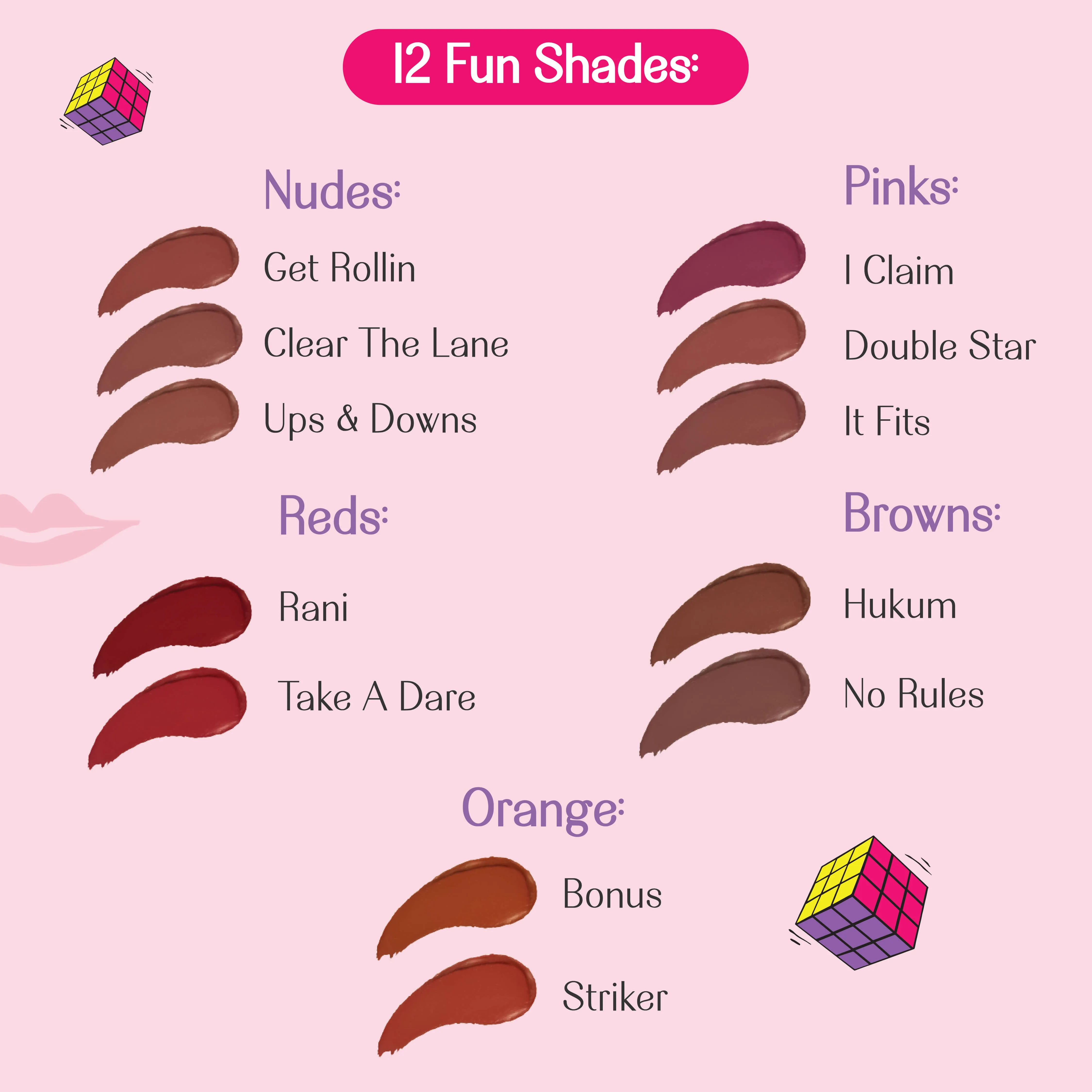 Double Star- Game On! Mad-Matte Liquid Lipstick  (Dusty Rose Pink) Transfer-proof