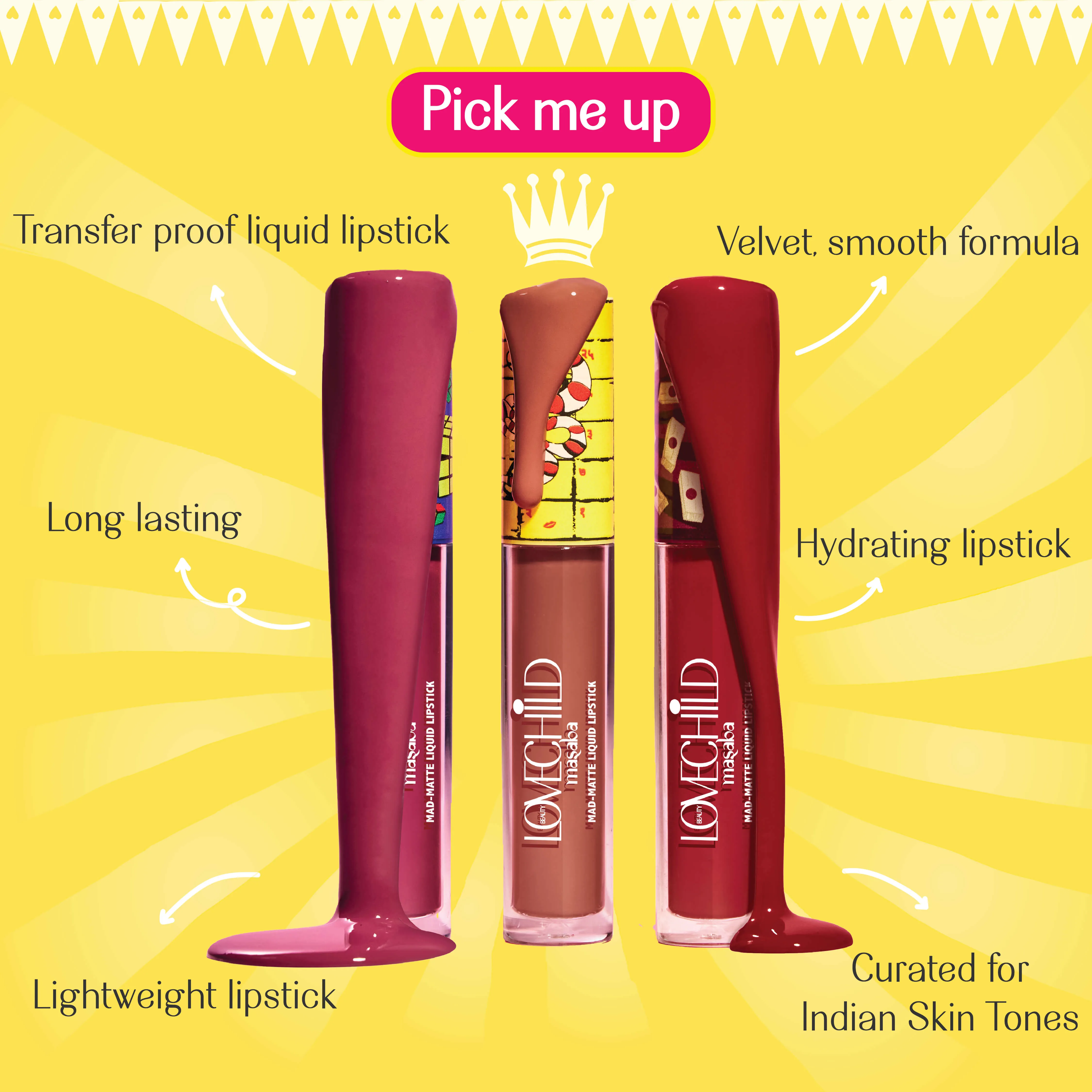 Double Star- Game On! Mad-Matte Liquid Lipstick  (Dusty Rose Pink) Transfer-proof