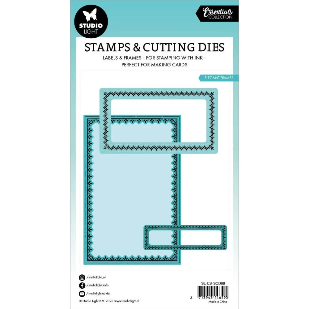 Elegant Frames Nesting Die   Stamp Set No. 68