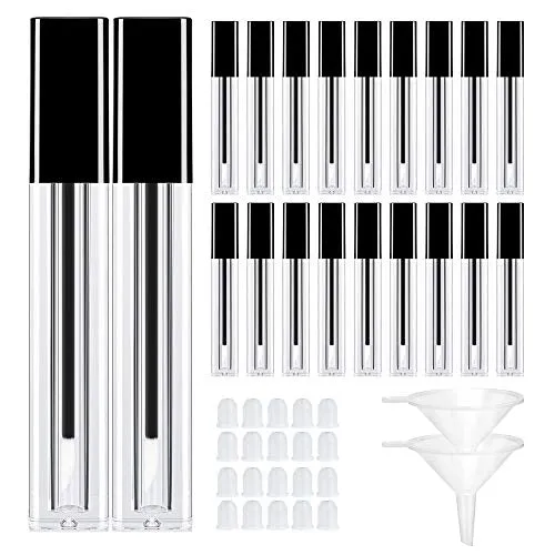 Empty Lip Gloss Tubes ULG 4ml Refillable Cosmetic Empty Tubes Black
