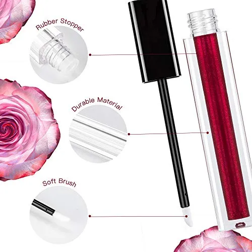 Empty Lip Gloss Tubes ULG 4ml Refillable Cosmetic Empty Tubes Black