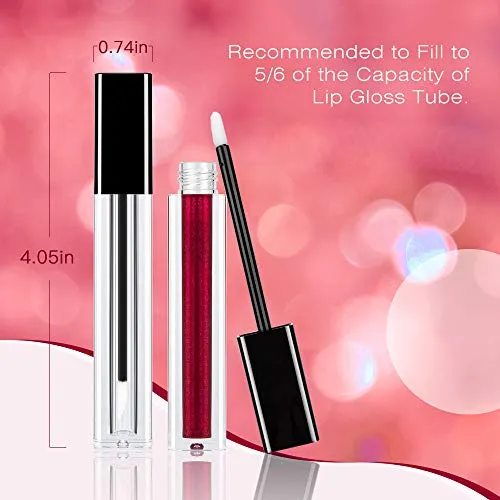Empty Lip Gloss Tubes ULG 4ml Refillable Cosmetic Empty Tubes Black