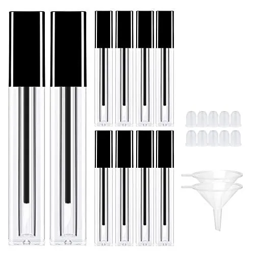 Empty Lip Gloss Tubes ULG 4ml Refillable Cosmetic Empty Tubes Black