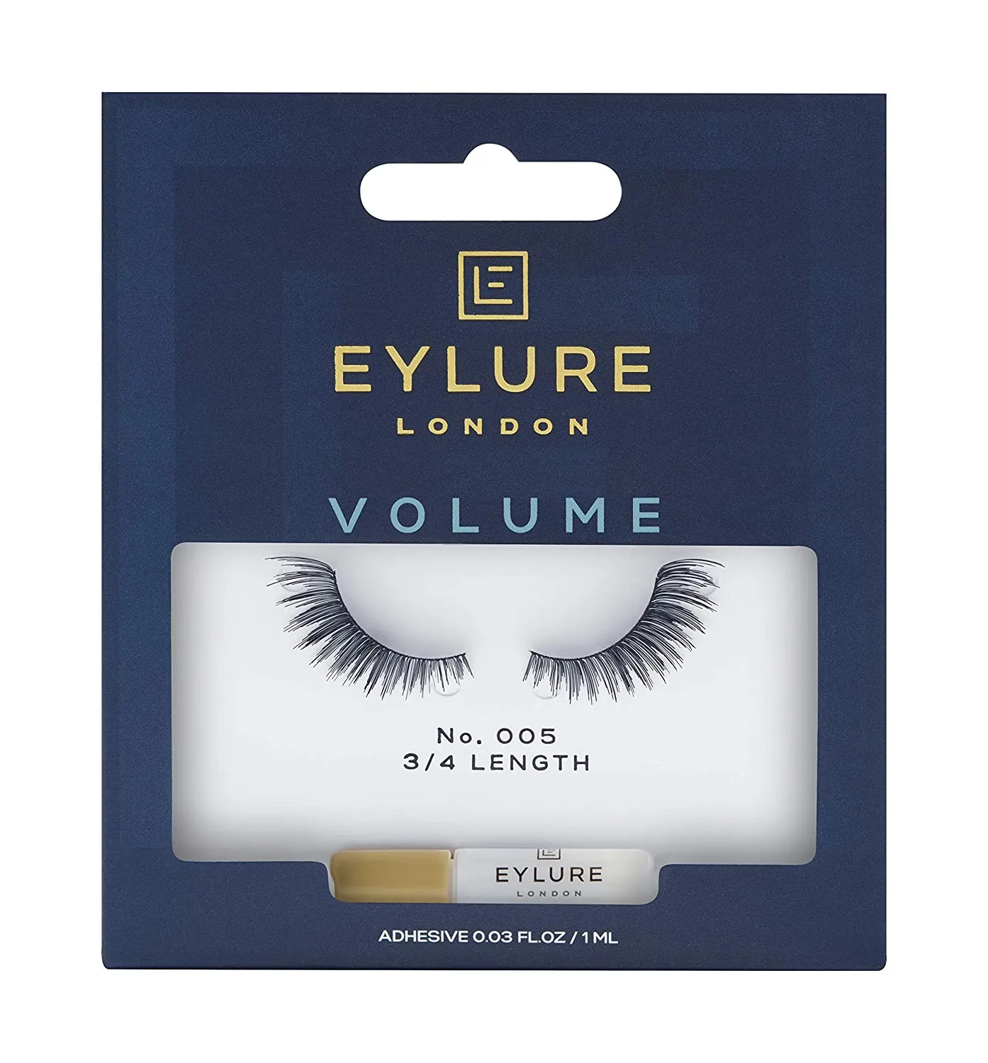 Eylure Naturals False Lashes, Style No. 003, Reusable, Adhesive Included, 1 Pair