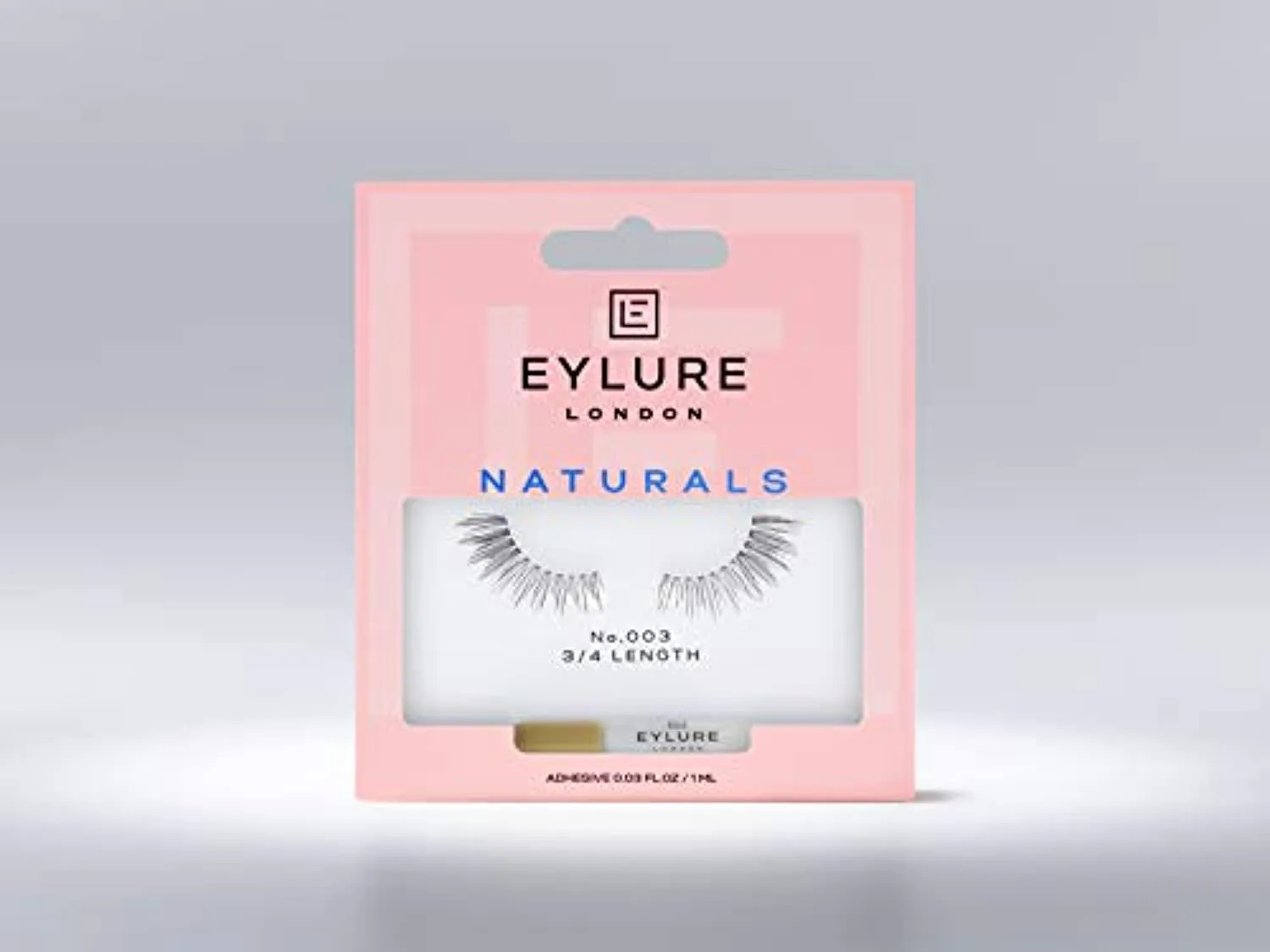Eylure Naturals False Lashes, Style No. 003, Reusable, Adhesive Included, 1 Pair