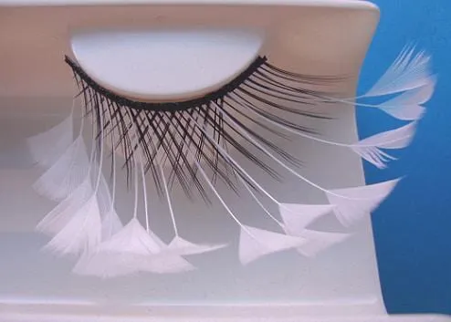Feather White  False Eyelashes