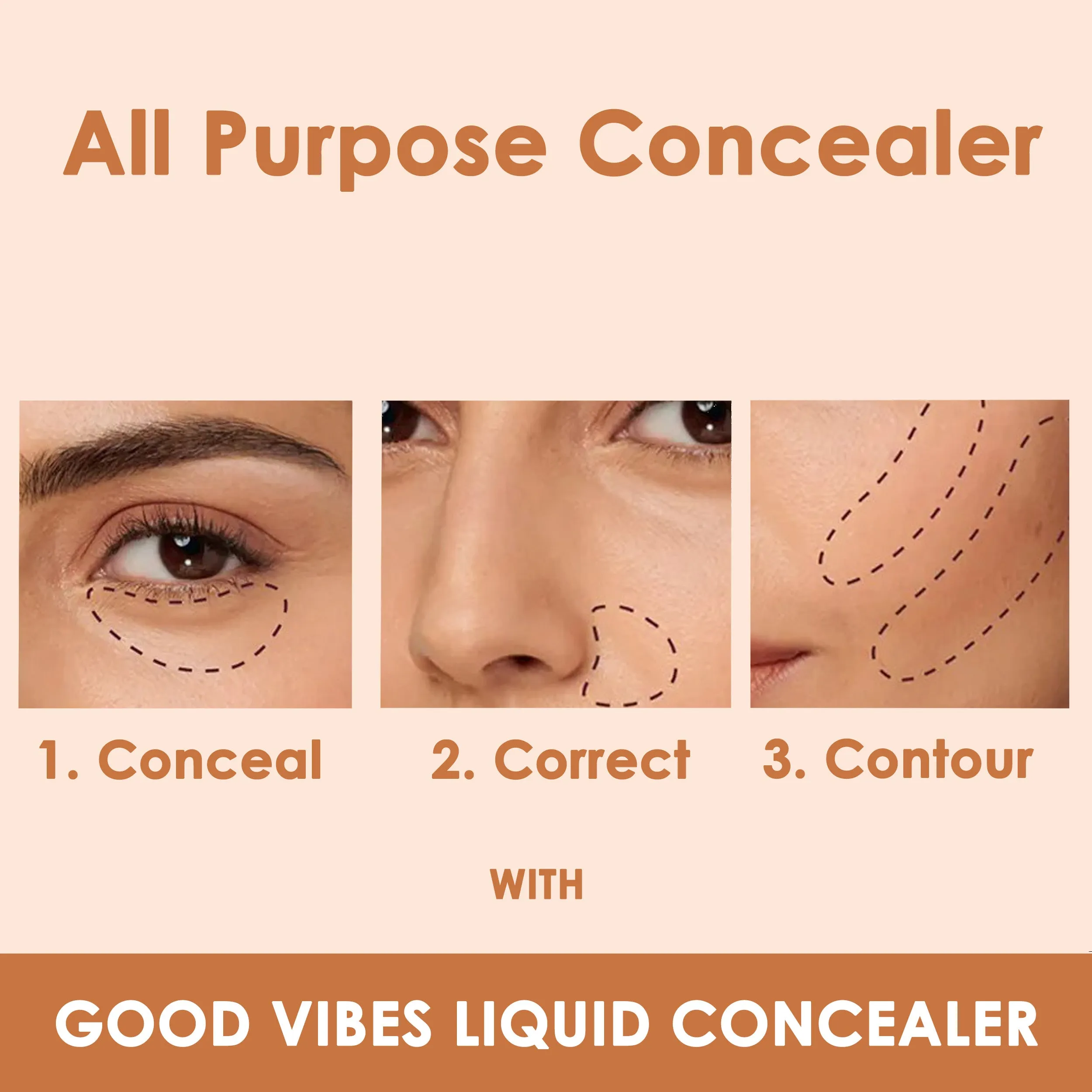 Good Vibes HydraGlow Liquid Concealer -Latte 35 (4.8ml)