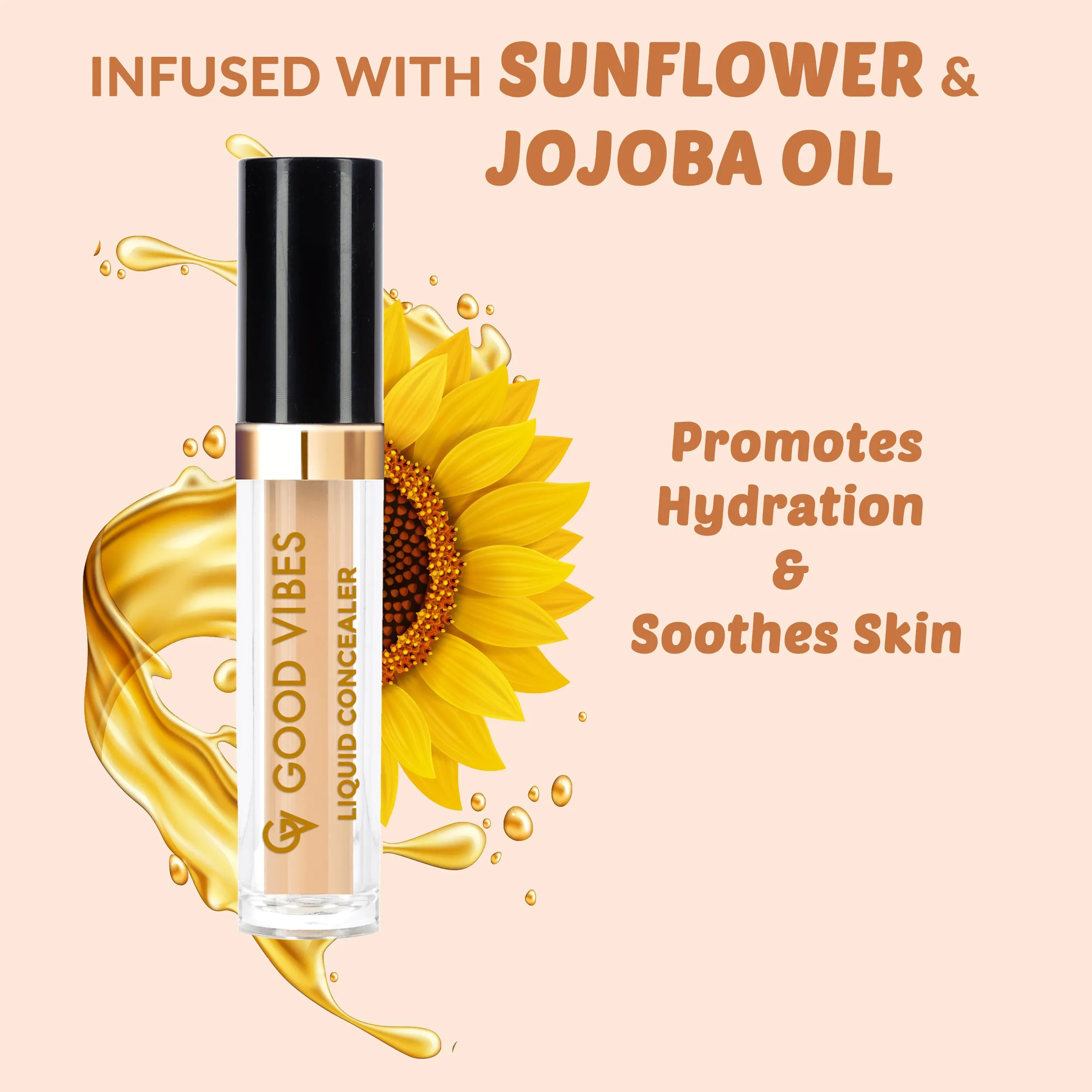 Good Vibes HydraGlow Liquid Concealer -Latte 35 (4.8ml)