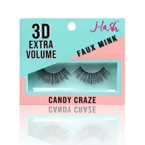 J-lash 3D Extra Volume Faux Mink Lashes - Candy Craze