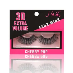 J-lash 3D Extra Volume Faux Mink Lashes - Cherry Pop