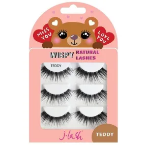 J-lash TEDDY 3X PACK WISPY NATURAL LASHES