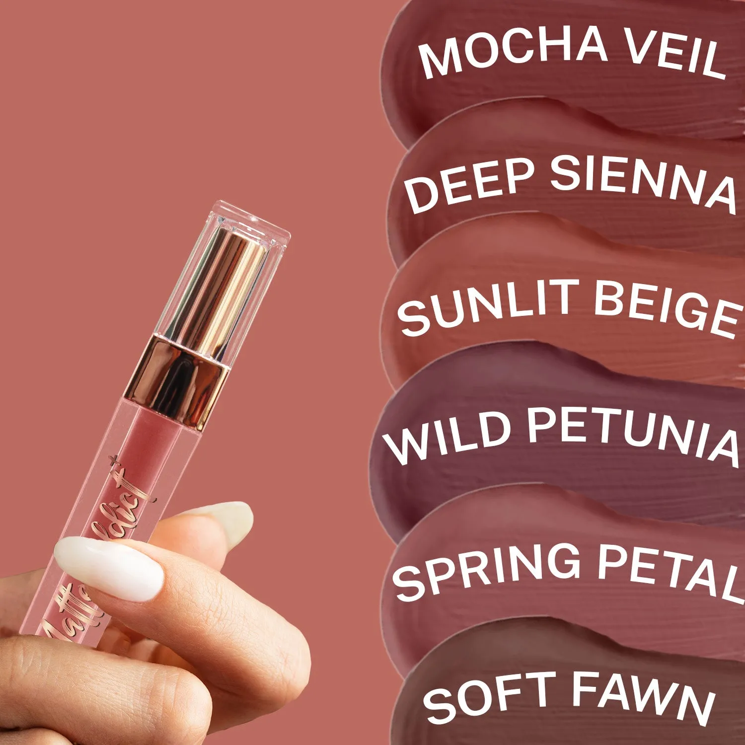 Jaquline USA Matte Addict   Liquid Lipstick, 8Hr stay, Lightweight & Transfer proof - Sunlit Beige 03, 3.5ml