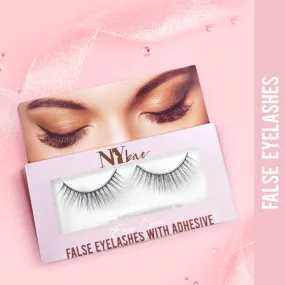 NY Bae Eye Love False Eyelashes With Adhesive | Easy Application | Comfortable | Long Staying - High Volume 02