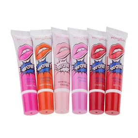Set of 6pcs Charming Long Lasting Lip Peel Off Liquid Lip Gloss Waterproof Lipstick