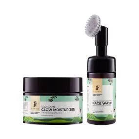 Squalane Glow Moisturizer & Face Wash Combo