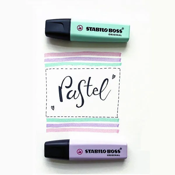 STABILO BOSS Original Pastel Highlighters 6 Colors Pack