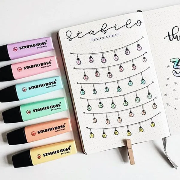 STABILO BOSS Original Pastel Highlighters 6 Colors Pack
