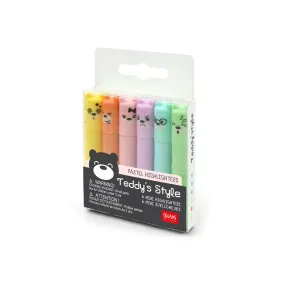 Teddy's Style Mini Pastel Highlighters by Legami