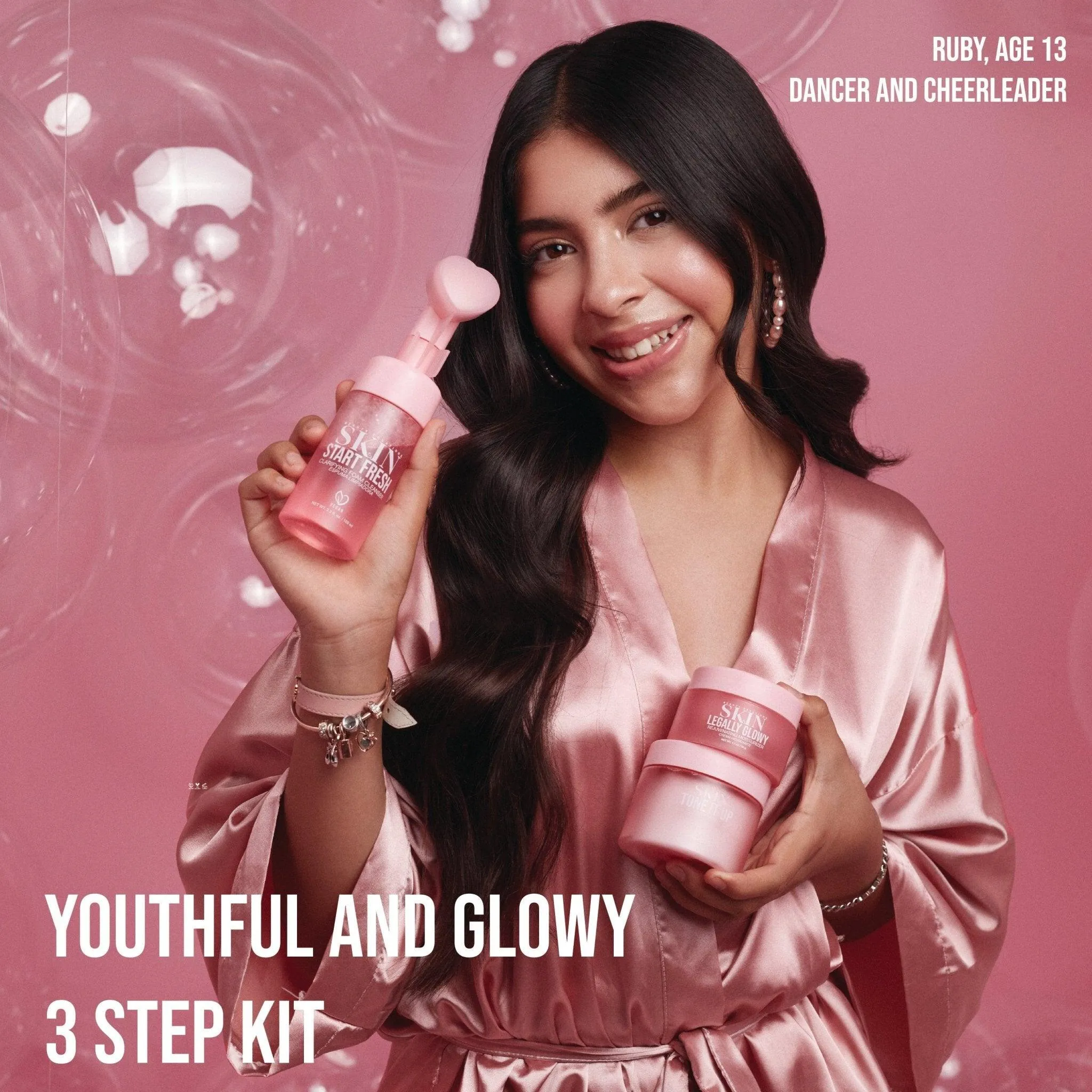 The Youthful and Glowy Three Step Skincare Kit Bundle